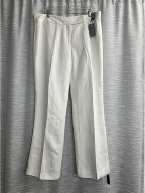 J.Taylor Linen Blens Size 16 Lined Straight leg Pants NWT